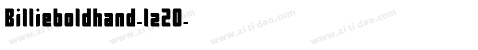 Billieboldhand-lzZ0字体转换