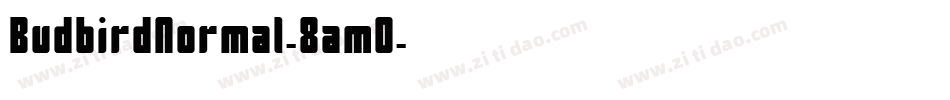BudbirdNormal-8am0字体转换