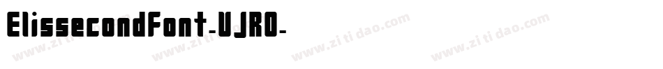 Elissecondfont-VJR0字体转换