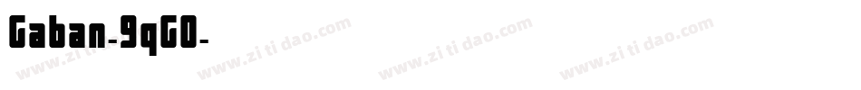 Gaban-9qG0字体转换