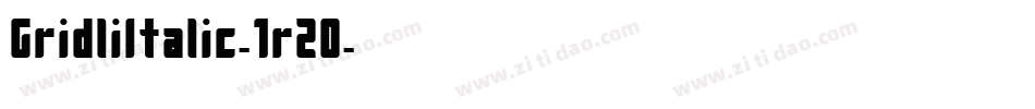 GridliItalic-1rZ0字体转换