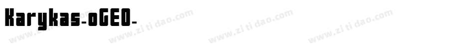 Karykas-oGE0字体转换