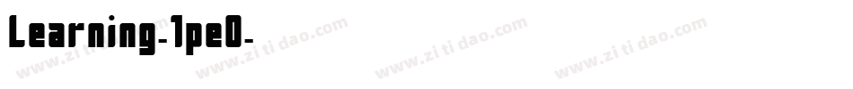Learning-1pe0字体转换