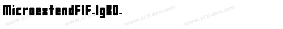 Microextendflf-lgK0字体转换