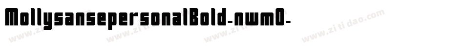 MollysansepersonalBold-nwm0字体转换