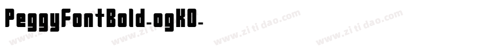 PeggyfontBold-ogK0字体转换