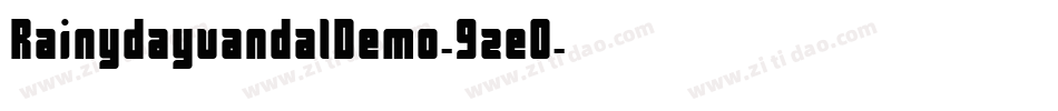 RainydayvandalDemo-9ze0字体转换