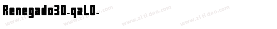 Renegado3D-qzL0字体转换