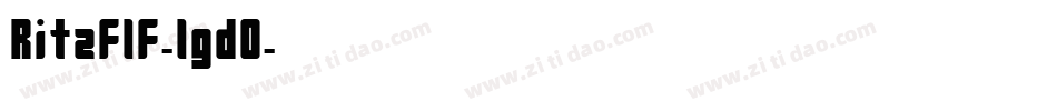 Ritzflf-lgd0字体转换
