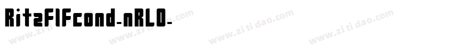 Ritzflfcond-nRL0字体转换