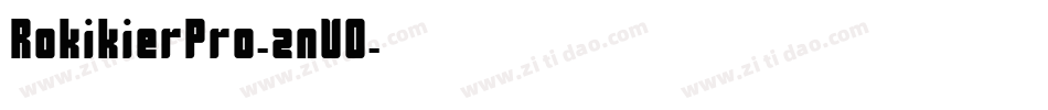RokikierPro-znV0字体转换