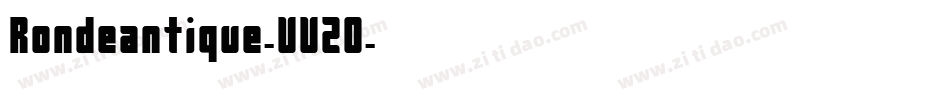 Rondeantique-VVZ0字体转换