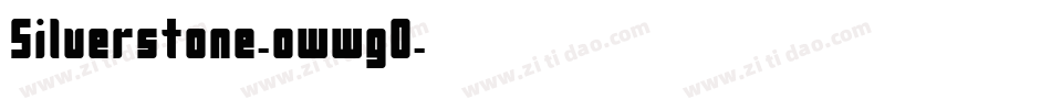 Silverstone-owwg0字体转换
