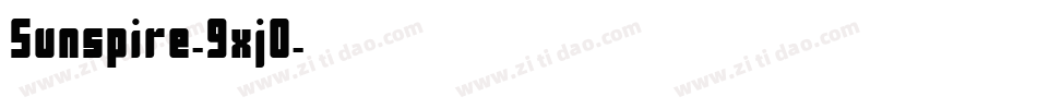 Sunspire-9xj0字体转换