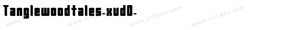 Tanglewoodtales-xvd0字体转换