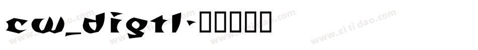 CW_DIGTL字体转换