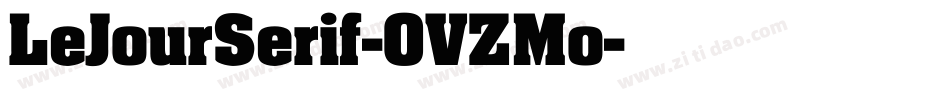 LeJourSerif-OVZMo字体转换