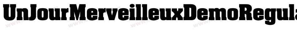 UnJourMerveilleuxDemoRegular-nRvag字体转换