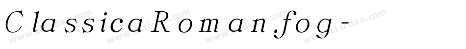 ClassicaRoman.fog字体转换