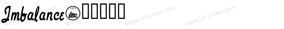 Imbalance字体转换