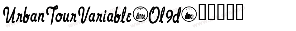 UrbanTourVariable-Ol9d字体转换