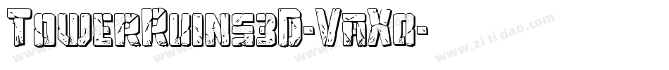 TowerRuins3D-VaX0字体转换