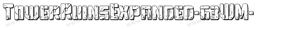 TowerRuinsExpanded-63WM字体转换