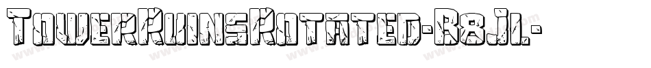 TowerRuinsRotated-B8Jl字体转换