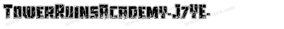 TowerRuinsAcademy-J7YE字体转换