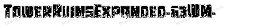TowerRuinsExpanded-63WM字体转换