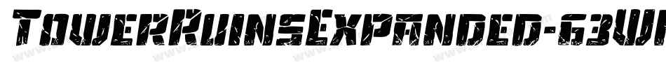 TowerRuinsExpanded-63WM字体转换