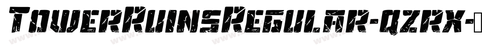 TowerRuinsRegular-qzrx字体转换