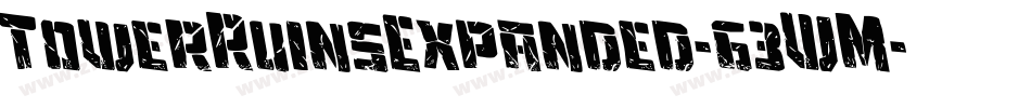 TowerRuinsExpanded-63WM字体转换