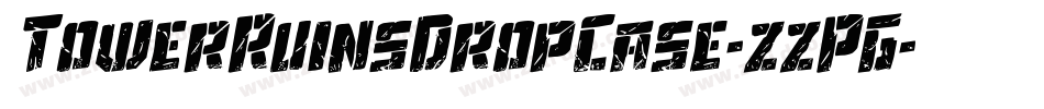 TowerRuinsDropCase-zzPG字体转换
