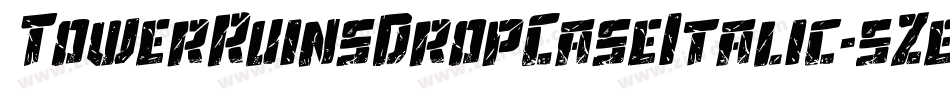 TowerRuinsDropCaseItalic-5Zex字体转换