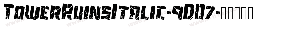 TowerRuinsItalic-9DO7字体转换