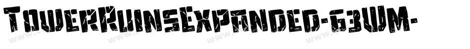TowerRuinsExpanded-63WM字体转换