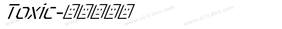 Toxic字体转换