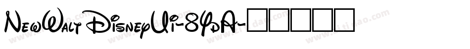 NewWaltDisneyUi-8YdA字体转换
