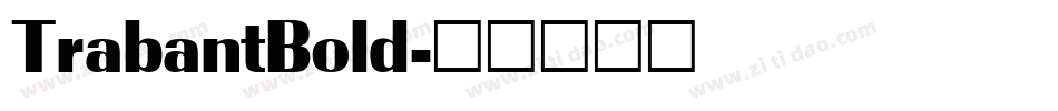 TrabantBold字体转换