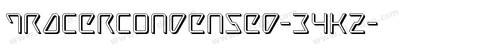 TracerCondensed-34KZ字体转换