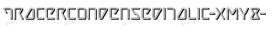 TracerCondensedItalic-xmY8字体转换
