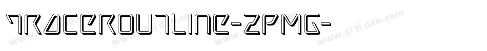 TracerOutline-zPMG字体转换
