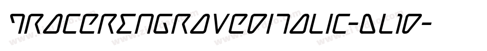 TracerEngravedItalic-Dl1d字体转换