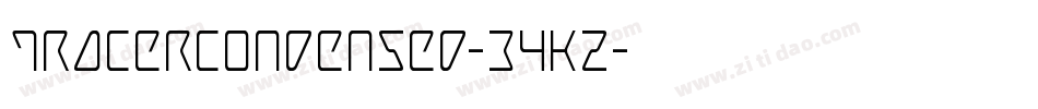 TracerCondensed-34KZ字体转换
