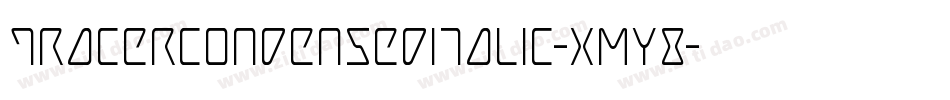 TracerCondensedItalic-xmY8字体转换