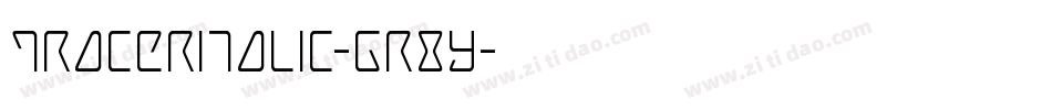 TracerItalic-GR8y字体转换