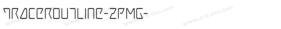 TracerOutline-zPMG字体转换
