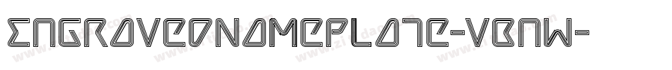 EngravedNameplate-VBnw字体转换