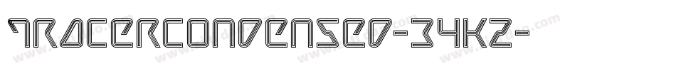 TracerCondensed-34KZ字体转换